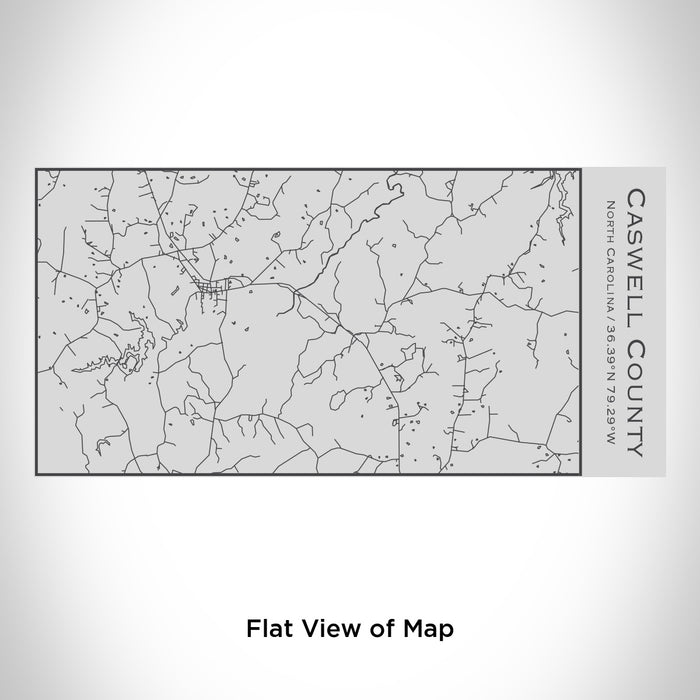 Rendered View of Caswell County North Carolina Map Engraving on 17oz Stainless Steel Insulated Cola Bottle