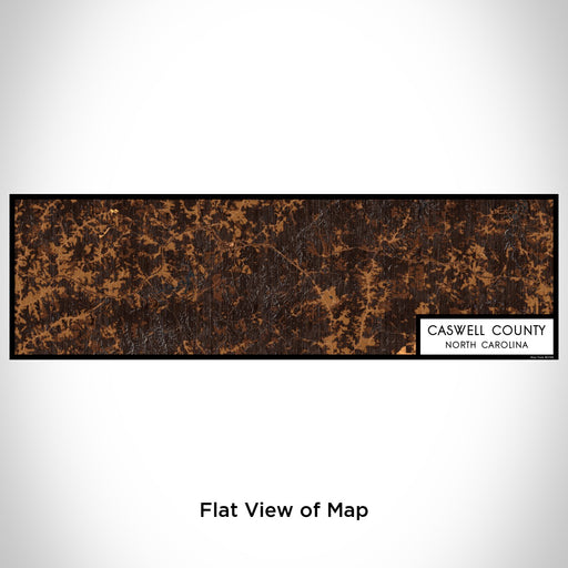Flat View of Map Custom Caswell County North Carolina Map Enamel Mug in Ember