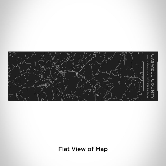 Rendered View of Caswell County North Carolina Map Engraving on 10oz Stainless Steel Insulated Cup with Sliding Lid in Black