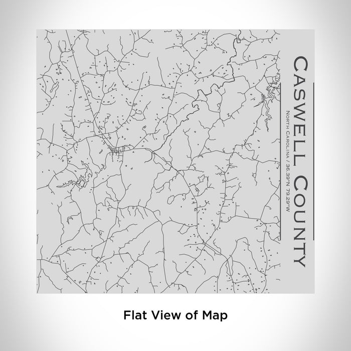 Rendered View of Caswell County North Carolina Map Engraving on 17oz Stainless Steel Insulated Tumbler