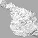 Catalina Island California Map Print in Classic Style Zoomed In Close Up Showing Details