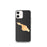 Custom iPhone 12 mini Catalina Island California Map Phone Case in Ember