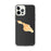 Custom iPhone 12 Pro Max Catalina Island California Map Phone Case in Ember