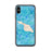 Custom iPhone X/XS Catalina Island California Map Phone Case in Watercolor