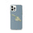 Custom iPhone 12 Pro Catalina Island California Map Phone Case in Woodblock