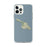 Custom iPhone 12 Pro Max Catalina Island California Map Phone Case in Woodblock