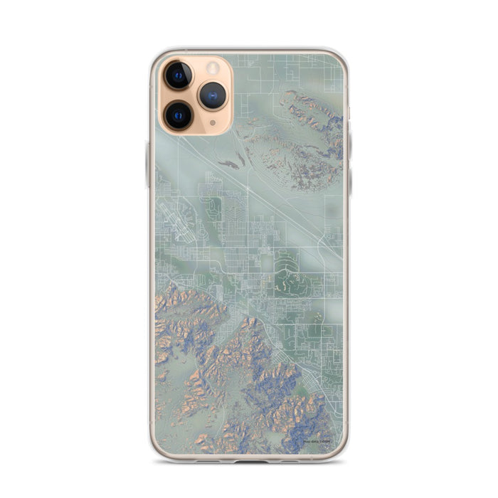Custom iPhone 11 Pro Max Cathedral City California Map Phone Case in Afternoon