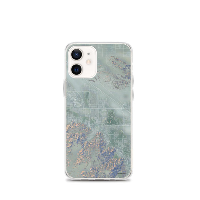 Custom iPhone 12 mini Cathedral City California Map Phone Case in Afternoon