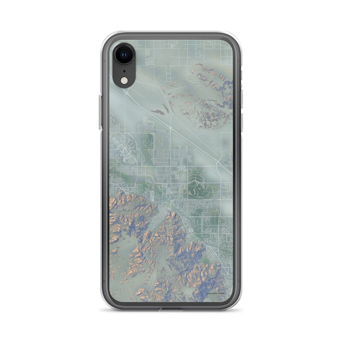 Custom iPhone XR Cathedral City California Map Phone Case in Afternoon