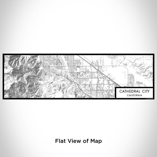 Flat View of Map Custom Cathedral City California Map Enamel Mug in Classic