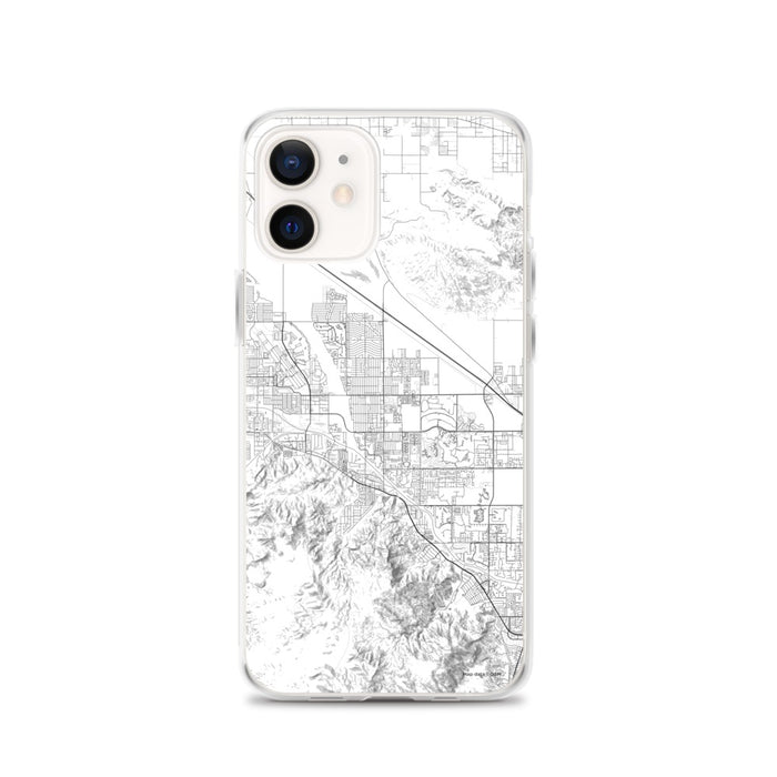 Custom iPhone 12 Cathedral City California Map Phone Case in Classic
