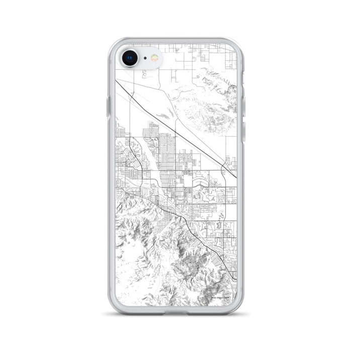 Custom iPhone SE Cathedral City California Map Phone Case in Classic