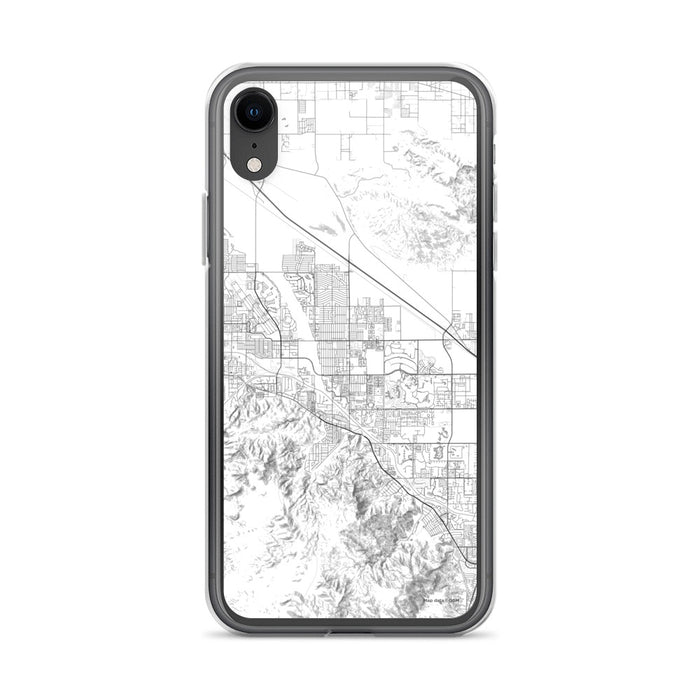 Custom iPhone XR Cathedral City California Map Phone Case in Classic