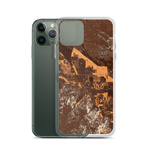 Custom Cathedral City California Map Phone Case in Ember