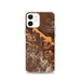 Custom iPhone 12 Cathedral City California Map Phone Case in Ember