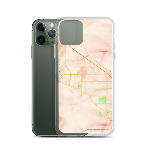 Custom Cathedral City California Map Phone Case in Watercolor