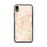 Custom iPhone XR Cathedral City California Map Phone Case in Watercolor