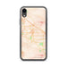Custom iPhone XR Cathedral City California Map Phone Case in Watercolor