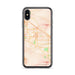 Custom iPhone X/XS Cathedral City California Map Phone Case in Watercolor