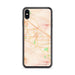 Custom iPhone XS Max Cathedral City California Map Phone Case in Watercolor
