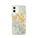 Custom iPhone 12 Cathedral City California Map Phone Case in Woodblock