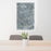 24x36 Catonsville Maryland Map Print Portrait Orientation in Afternoon Style Behind 2 Chairs Table and Potted Plant