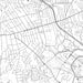Catonsville Maryland Map Print in Classic Style Zoomed In Close Up Showing Details