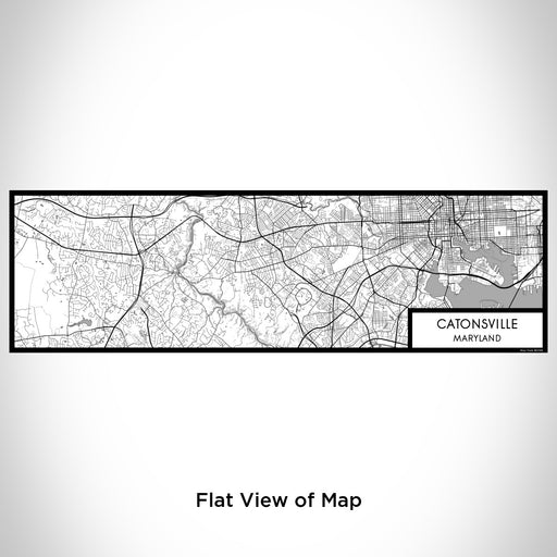 Flat View of Map Custom Catonsville Maryland Map Enamel Mug in Classic