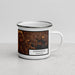 Right View Custom Catonsville Maryland Map Enamel Mug in Ember