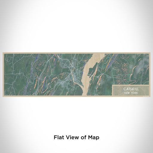 Flat View of Map Custom Catskill New York Map Enamel Mug in Afternoon