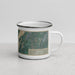Right View Custom Catskill New York Map Enamel Mug in Afternoon