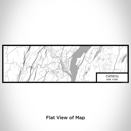 Flat View of Map Custom Catskill New York Map Enamel Mug in Classic