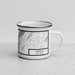 Right View Custom Catskill New York Map Enamel Mug in Classic
