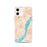 Custom Catskill New York Map iPhone 12 Phone Case in Watercolor