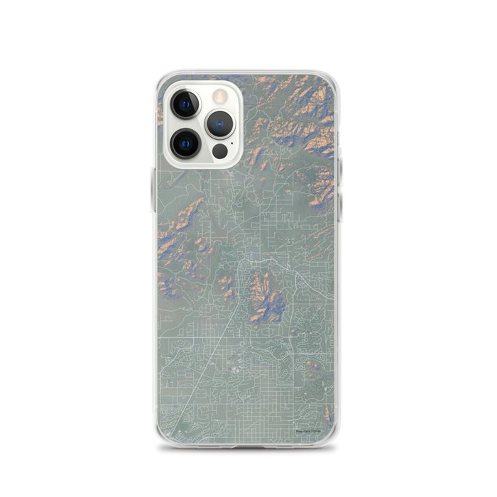 Custom iPhone 12 Pro Cave Creek Arizona Map Phone Case in Afternoon