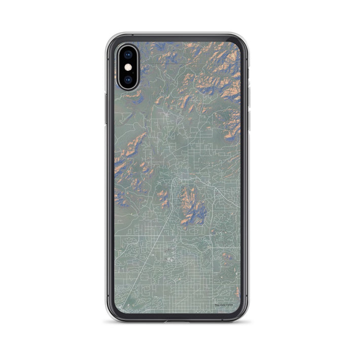 Custom iPhone XS Max Cave Creek Arizona Map Phone Case in Afternoon