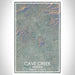Cave Creek Arizona Map Print Portrait Orientation in Afternoon Style With Shaded Background