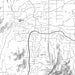 Cave Creek Arizona Map Print in Classic Style Zoomed In Close Up Showing Details