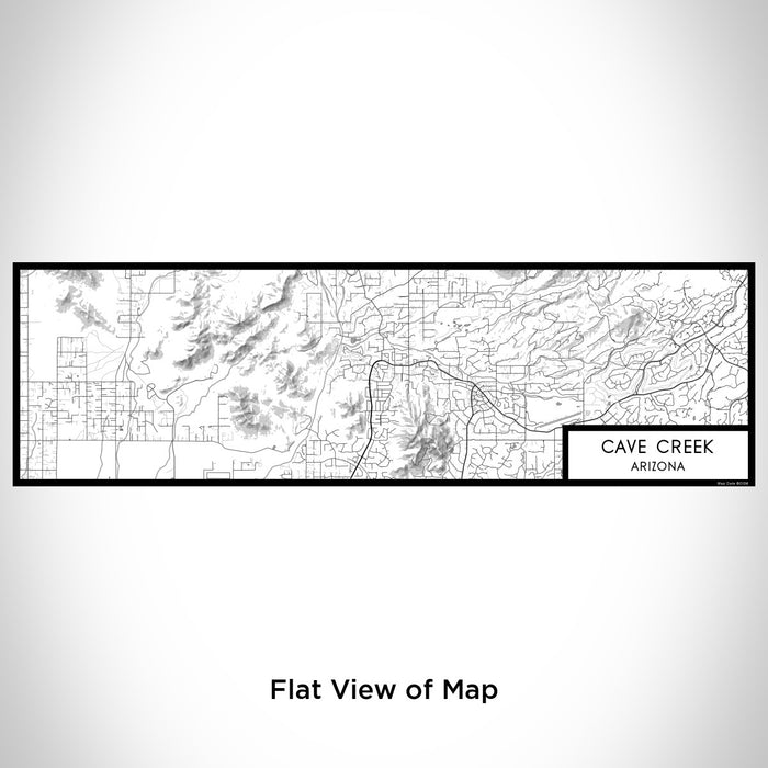 Flat View of Map Custom Cave Creek Arizona Map Enamel Mug in Classic