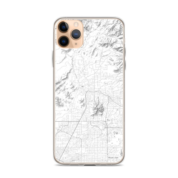 Custom iPhone 11 Pro Max Cave Creek Arizona Map Phone Case in Classic
