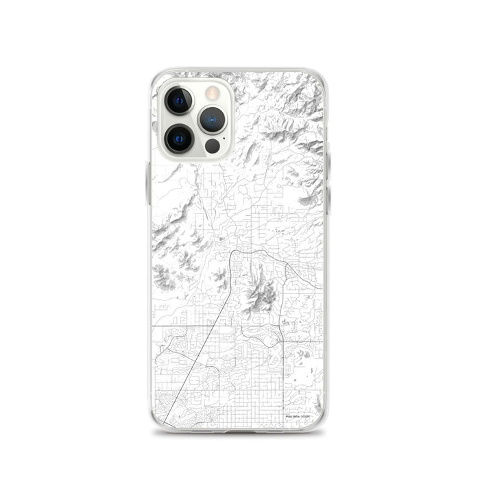 Custom iPhone 12 Pro Cave Creek Arizona Map Phone Case in Classic