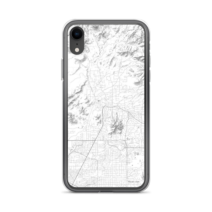 Custom iPhone XR Cave Creek Arizona Map Phone Case in Classic