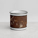 Front View Custom Cave Creek Arizona Map Enamel Mug in Ember