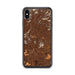 Custom iPhone XS Max Cave Creek Arizona Map Phone Case in Ember