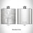 Rendered View of Cave Creek Arizona Map Engraving on 6oz Stainless Steel Flask