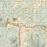 Cave Creek Arizona Map Print in Woodblock Style Zoomed In Close Up Showing Details