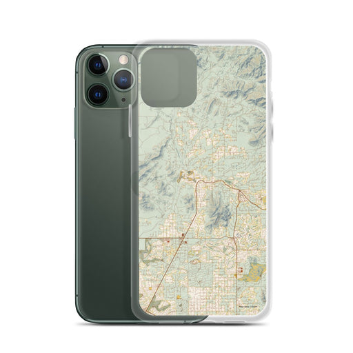 Custom Cave Creek Arizona Map Phone Case in Woodblock