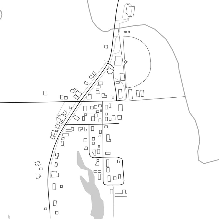 Cedar Michigan Map Print in Classic Style Zoomed In Close Up Showing Details