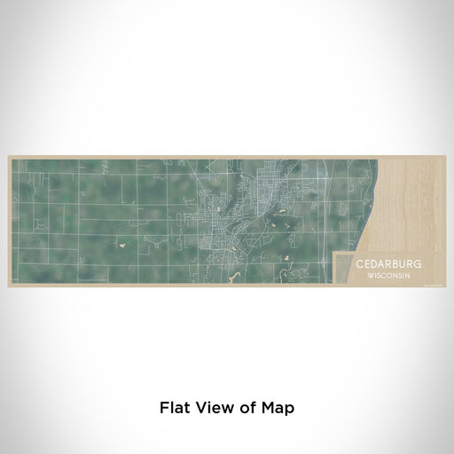 Flat View of Map Custom Cedarburg Wisconsin Map Enamel Mug in Afternoon