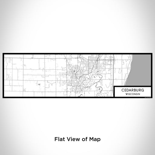 Flat View of Map Custom Cedarburg Wisconsin Map Enamel Mug in Classic